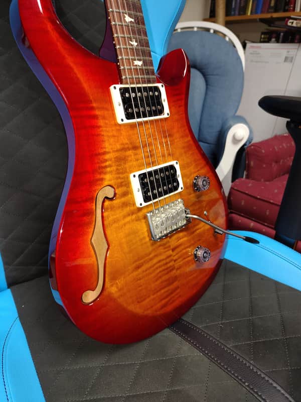 PRS S2 Custom 22 Semi-Hollow - Dark Cherry Burst image 1