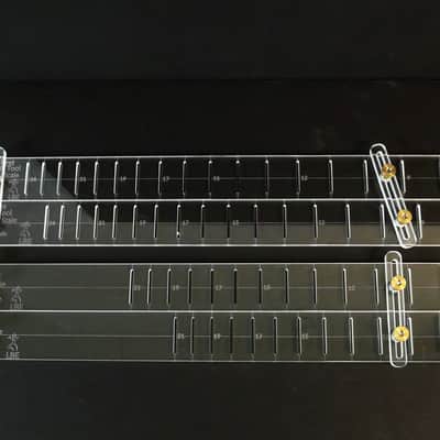 Lone Buck Guitars Bass Guitar Adjustable 34" - 35" Fan Fret Multi-scale layout tool for fingerboard fretting Acrylic 2025 image 2