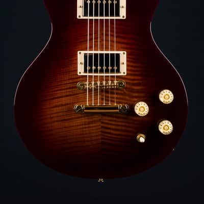 Huss & Dalton Meridian DC Custom Lipstick Red Flamed Maple and Mahogany Double Cutaway NEW image 4