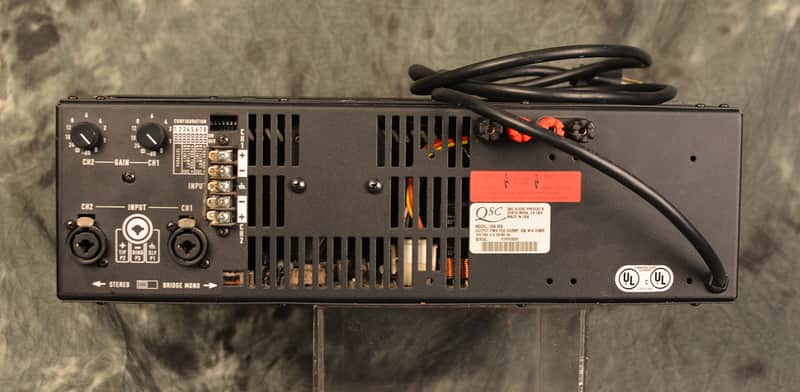QSC USA 900 Watt Stereo Power Amplifier Rackmount | Reverb