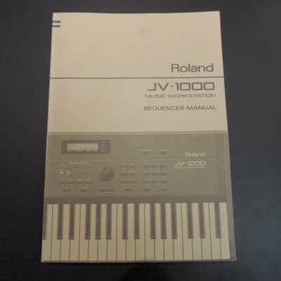 Roland JV-1000 Sequencer / Synthesizer / Introductory Manual image 6