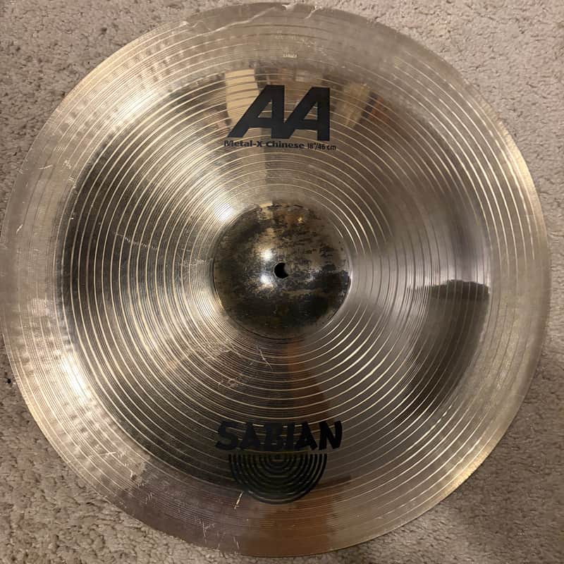 Sabian 18" AA Metal-X Chinese Cymbal 2006 - 2010 - Brilliant image 1