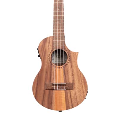 Kala Teak Tri-Top Tenor Ukulele with Cutaway & EQ image 1