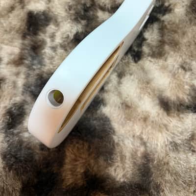 2025 Fender Finneas Artist Series Limited Edition American Acoustasonic Telecaster Body - Satin Arctic White image 8