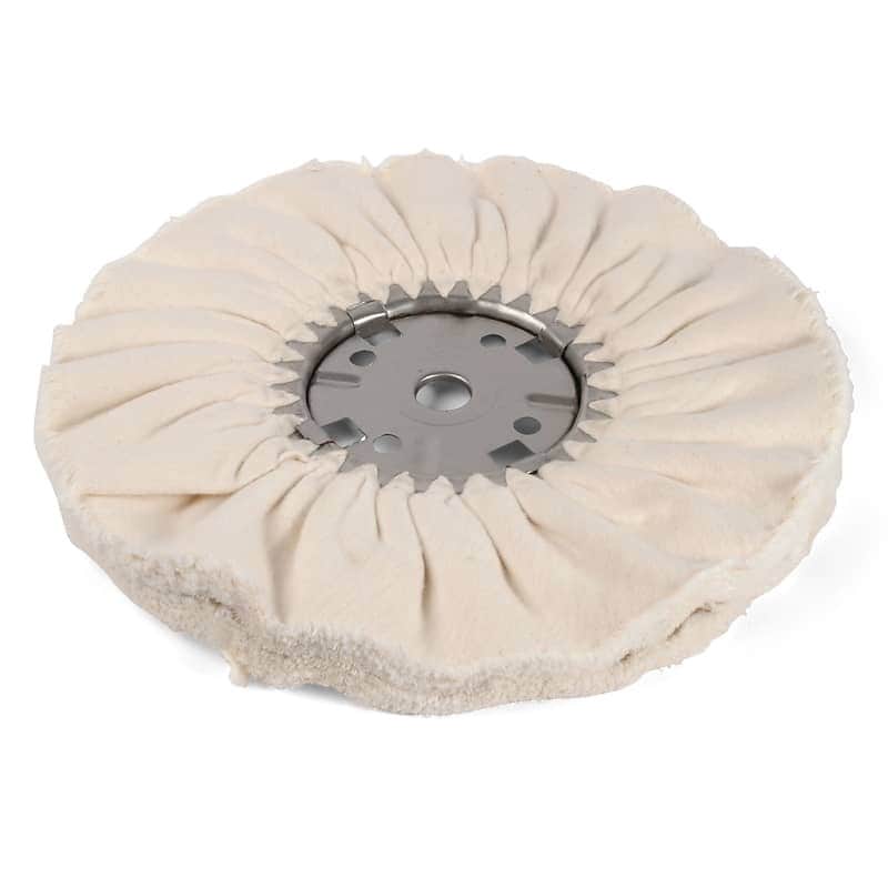 StewMac Buffing Wheel, 14" Domet, 1" Shaft image 1