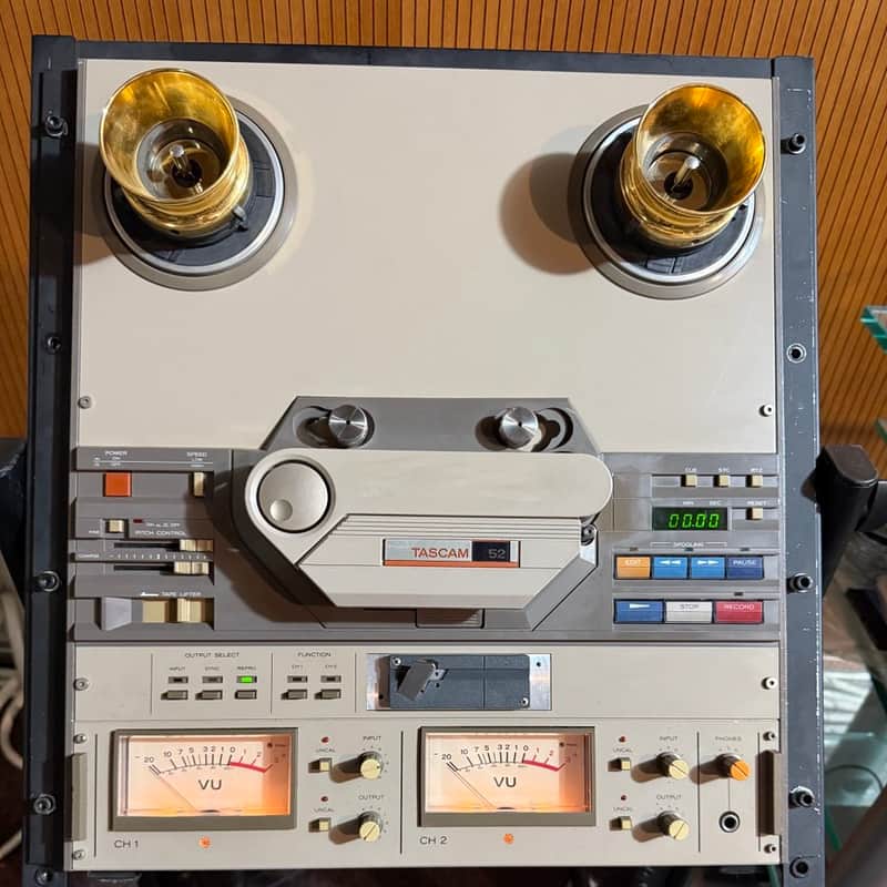 1980s TASCAM 52-DB Reel to Reel Tape Recorder + RC-50 remote C…