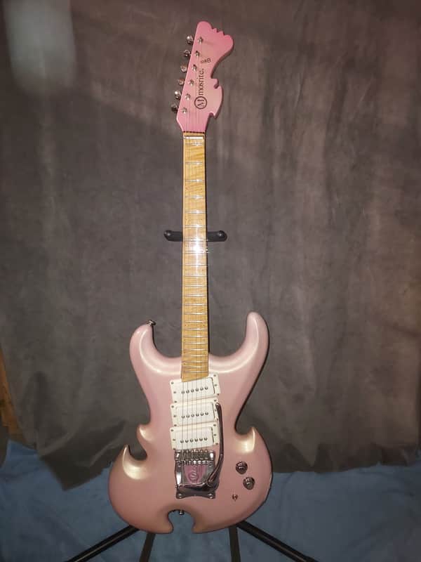 Mosrite Double Axe Prototype PT1-DAX 1988 Champagne Pink image 1