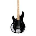 Sterling by Music Man StingRay Ray4 Bass Guitar, Left-Handed  Black