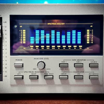 SANSUI SE-8X 🔥RARE SILVER🔥 Original Boxed Vintage Stereo Graphic Equalizer image 3