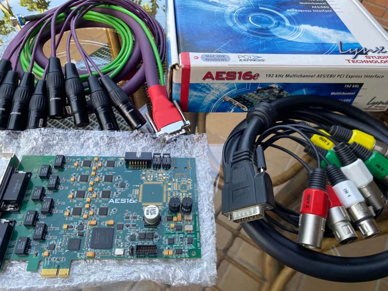 Lynx Studio AES16e + I/O cables image 1