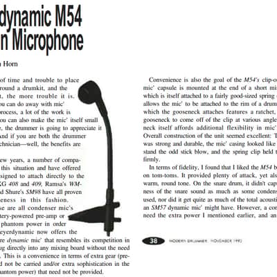 Beyerdynamic M54 dynamic hypercardioid clip-on mic for brass & percussion, fully working (2 of 3) image 6