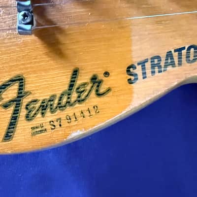 1977 Fender Stratocaster USA Olympic White All Original S7 Serial Vintage Hard Case image 5
