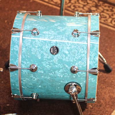 DW Performance Seafoam Marine Bop Drum Set - 14x18, 8x12, 14x14 image 2