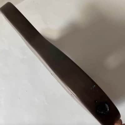 Brown HH Double Cutaway Solid Mahogany Wood Body image 5