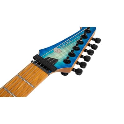 Spira S-500 QAB 500 Series Double Cutaway Mahogany Quilted Maple Top Canadian Roasted Maple Neck 6-String Electric Guitar image 9