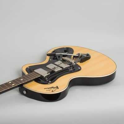 Wandre  Polyphon Beta Semi-Hollow Body Electric Guitar (1964), black soft shell case. image 7
