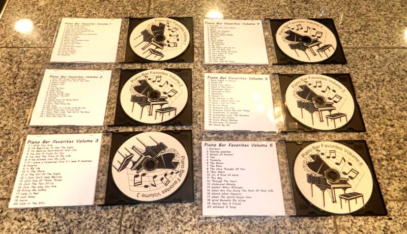 PianoDisc Player Piano 6 CD Set of Piano Bar Favorites 120 Songs over 7 Hours of music image 1