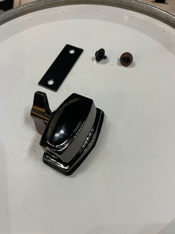 Tama Black Nickel Tom Mount w hardware 10 mm image 1