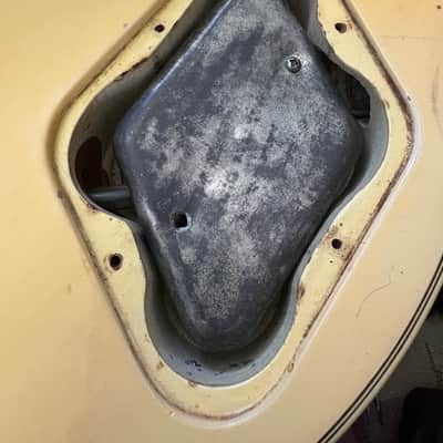 1977 Gibson Les Paul Custom Faded White/Cream w/case image 13