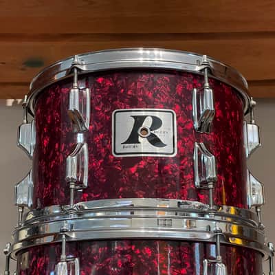 1970's Rogers XP8 Red Diamond Pearl 12/13/16/22 Big R Drum Kit image 17