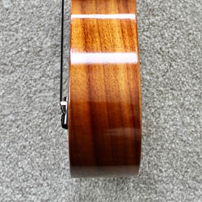 2001 G String Ukulele Co. Koa Soprano Ukulele Hawaiian Style Tattoo Laser Engraving image 10