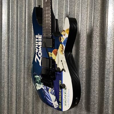 ESP LTD KH-WZ Kirk Hammett White Zombie Graphic EMG Guitar & Case LKHWZ #3630 Used image 6