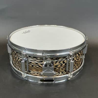 1960s Rogers Luxor Black Onyx Snare Drum 5x14 image 3