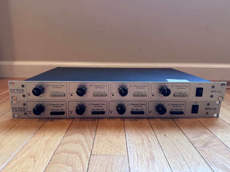 Sytek MPX-4A 4-Channel Mic Preamp 1990 - 2018 - Silver image 1