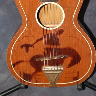 1957 RARE United Buckeye Cowboy Guitar Pro Setup Plays Great! image 2