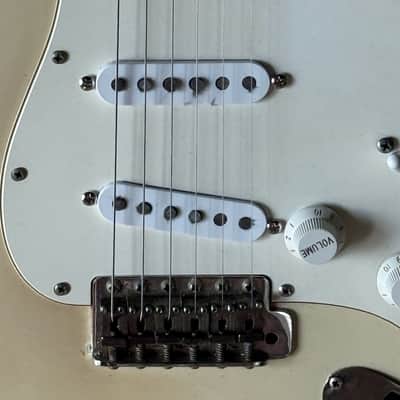 Fender Stratocaster 1975/1982 - a cool Olympic White Strat w/that Robin Trower feel & tone. image 10