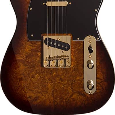 Michael Kelly Guitars Ele Gtr Custom Collection 50 Burl Burst S/s Mplfb,  MK50CBBMRN image 2