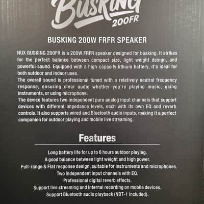 NuX Busking NBA-200FR 276-watt 1 x 8-inch, 2 x 3-inch Multi-input Combo Amplifier, Free Shipping! image 15