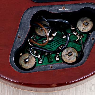 1980 Tokai Reborn Old Love Rock LS120 Original Burst w/ Lifton-Style Case, Double Cream DiMarzio PAF image 15