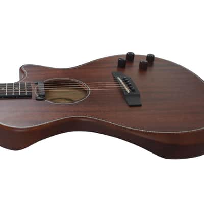 Swing Hybrid-M All Solid Electric Acoustic Slim Guitar Piezo Magnetic Pickup image 6