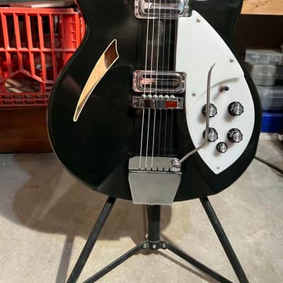 Rickenbacker 365 NS Jetglo super rare black! image 13