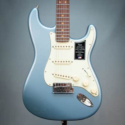 Fender American Ultra Luxe Vintage '60s Stratocaster Electric Guitar - Ice Blue Metallic - US25006426 image 1