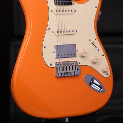 Dhatarattha DST HSS Bright Orange – Roasted Maple Neck, Stainless Steel Frets image 6
