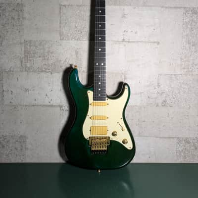 Valley Arts M Series Super Strat 80-90s Trans Aqua / Emerald Green image 1