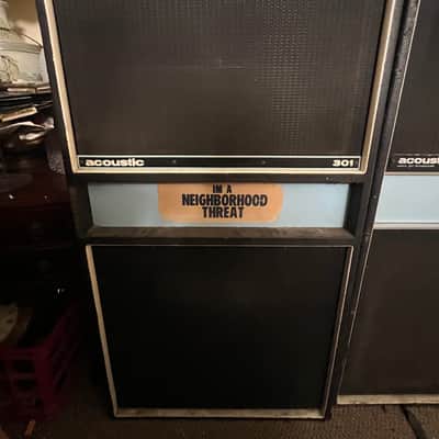 Vintage 1970s Acoustic Control Corp. Model 370 solid state Bass Amp Head & Model 301 Pair Of 1x18” Folded Horn Speaker Cabinets~LOUD~Known as “The Jaco Rig” image 3