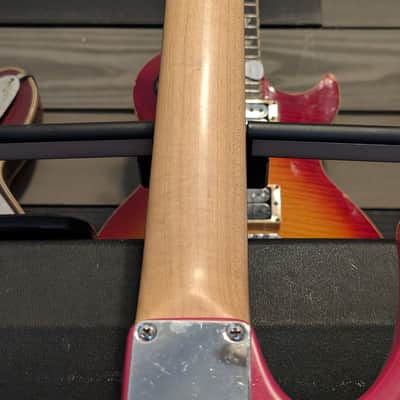 Hamer USA Diablo Electric Guitar Body Neck Project 1992 Pro Pink Paisley Metallic Refin image 15