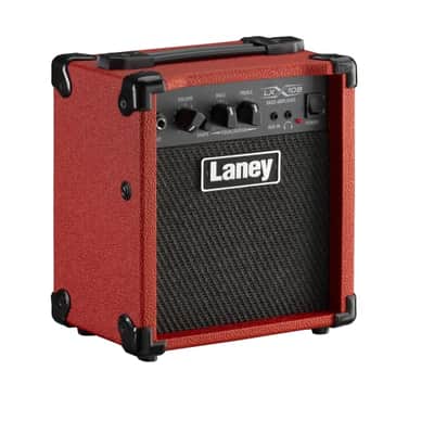 Laney LX10B-RED 10-Watt Bass Practice Combo Amp With Shape Switch Aux Input Headphone Jack Red image 4