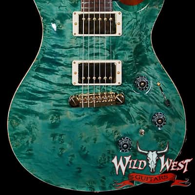 Paul Reed Smith PRS Private Stock # 11320 Custom 24 Piezo Stoptail Burl Maple Top Madagascar Rosewood Fingerboard Bahamian Blue 7.95 lbs image 1
