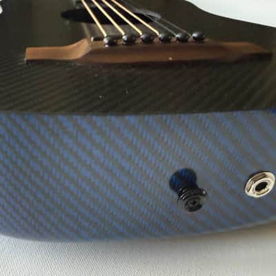 KLOS Hybrid Carbon Fiber Acoustic Travel Guitar 2019 - Blue image 5