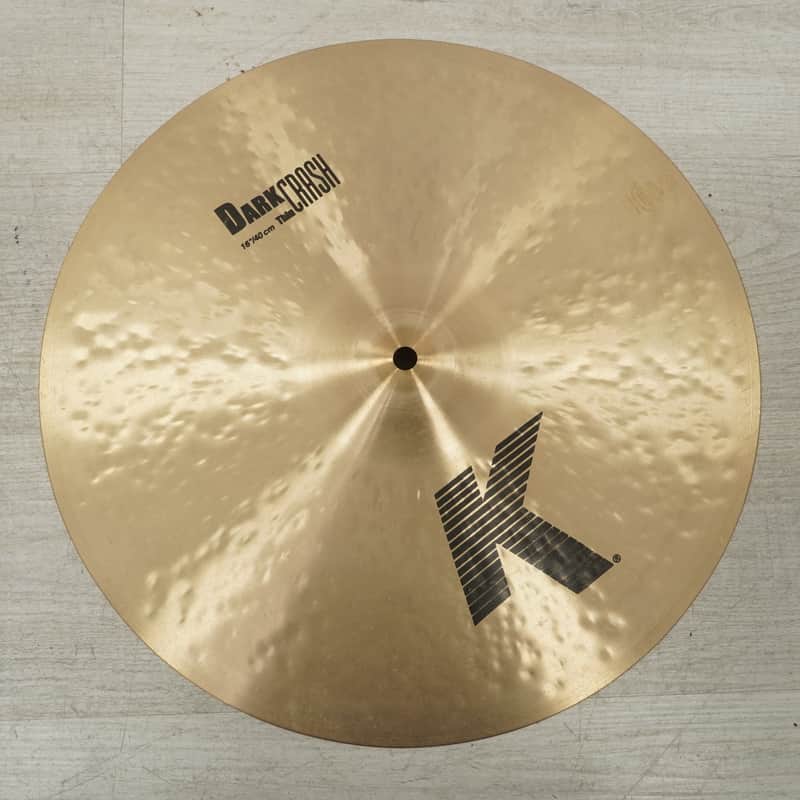Used Zildjian 16" K Dark Thin Crash Cymbal image 1