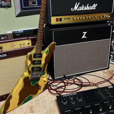 GIBSON EXPLORER 3 III P90S ONLY 13 MADE  SUPER RARE VINTAGE DESIGNER SERIES 1984 camouflage image 2