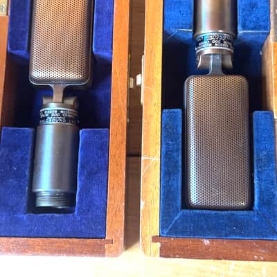 RARE stereo pair - Vintage Reslo SR1 M Ribbon Microphones high output - 300 ohms image 7