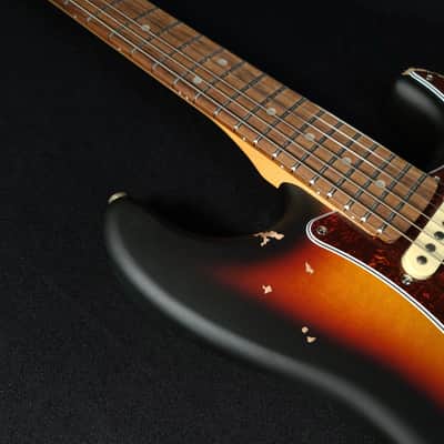 Vintage V6HMRSB HSS Icon Aged Relic Electric Guitar Gloss Sunburst image 14