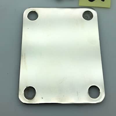Fender Squier Neck Plate w/Hardware - Nickel image 3