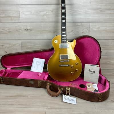 Gibson Custom 1957 Les Paul Goldtop Reissue Electric Guitar - Murphy Lab Ultra Heavy Aged Double Gold image 2
