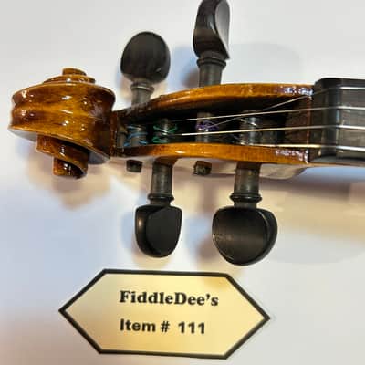 Vintage 4/4 adult violin 1913-1920 - original finish - labeled image 5